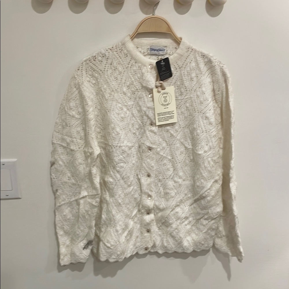 (Dirty) Urban Outfitters SHIP 'N SHORE Women's Knit Cardigan Sweater Size M/L